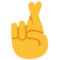 Crossed Fingers emoji on Google